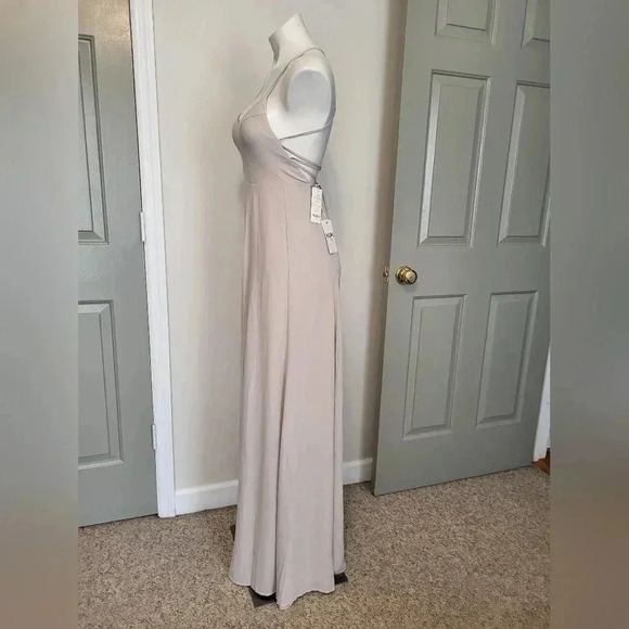 Show Me Your Mumu Godshaw Goddess Gown in Blush Dancing Queen Shine(XXS)NWT - Picture 3 of 12